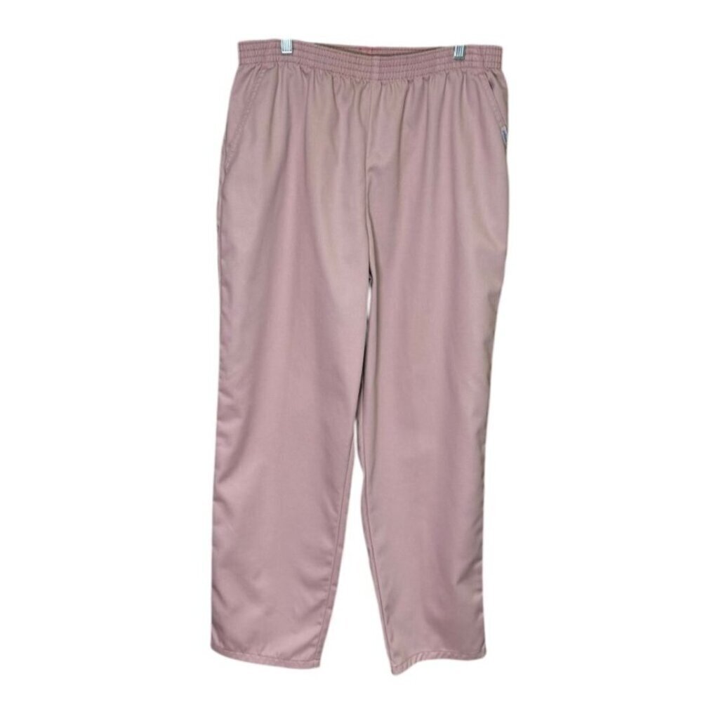 Chic Dusty Rose Pull-On Straight Leg Pants Women’s 16 Petite